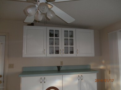Cabinets in dining area