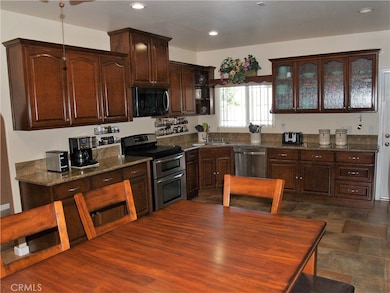 Custom hardwood cabinets.