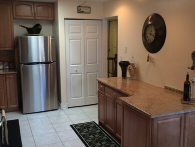 Extra counter space for storage or buffet area for