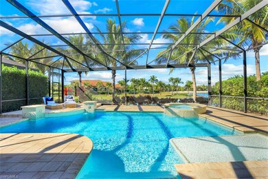 Beautiful custom pool & spa overlooking the water