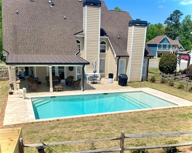 Large salt water pool