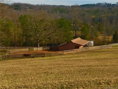 View of barn and paddock area