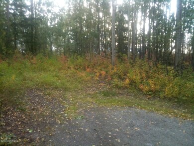 small parking pad at the top
