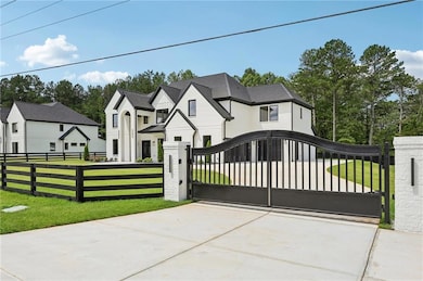 Gate with a fenced front yard
