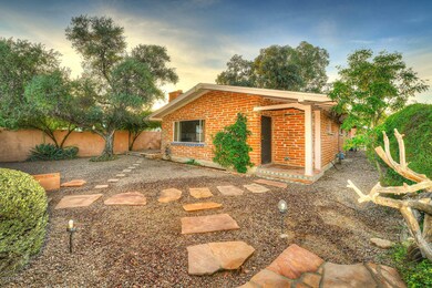 Entry way to front of main house