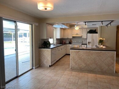 This is part of dining area with sliders leading t