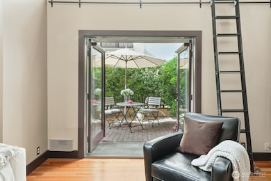 French doors open up to your own private patio.