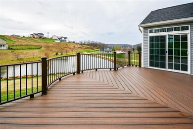 Deck overlooking pond