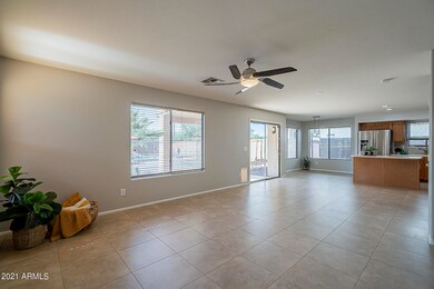 Downstairs is all oversized neutral tile