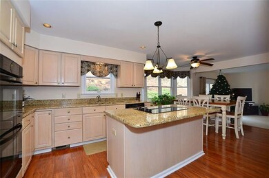 Kitchen is open to family room.