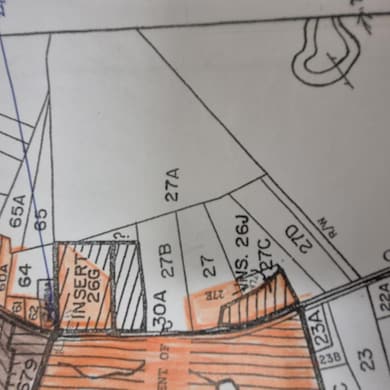 Tax maps 26 27A,C and D (not ithe patcels in orang