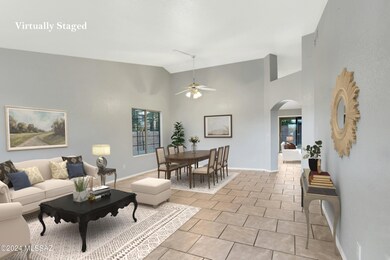 Virtually Staged Formal Living room