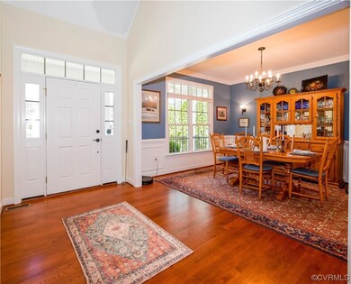 Foyer and dining room