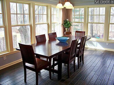 Dining room addition with corner windows viewing r