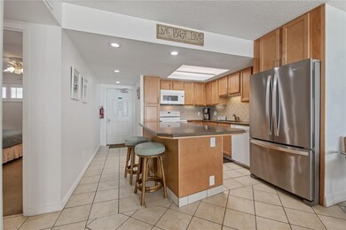 Updated kitchen - oversized island.