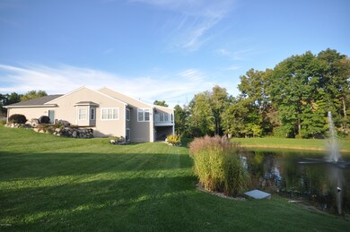 Side view with pond