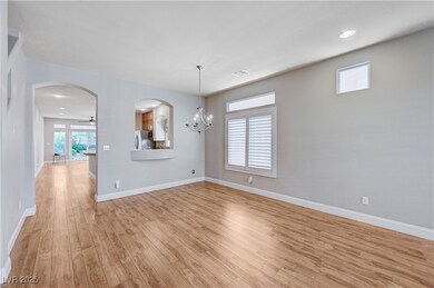 Dining Area with Chandelier