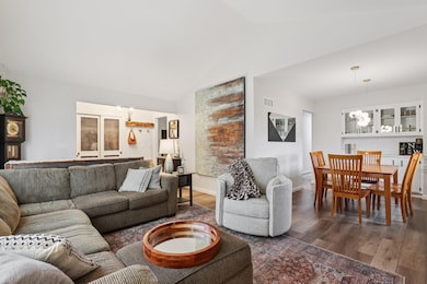 living to dining room