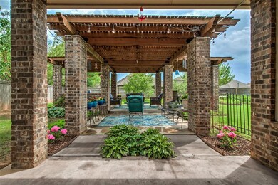 View of patio / terrace with a pergola and an outdoor hangout area
