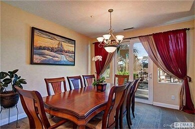 Formal dining room with access to patio