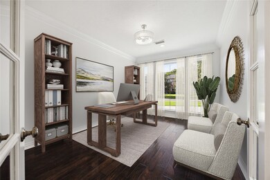 Spacious study with oversized windows.
*Photo has