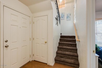 Stairway/Closet W/Storage Under Stairs