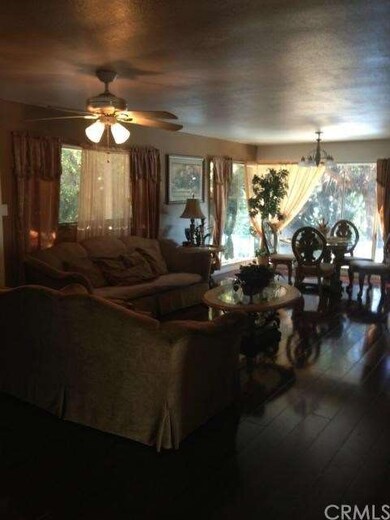 living room and dining area
