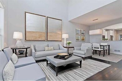 Living Room. Gorgeous hardwood floors throughout m