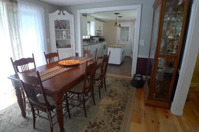 Dining room with two built in...