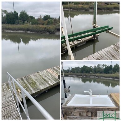 Dock at low tide