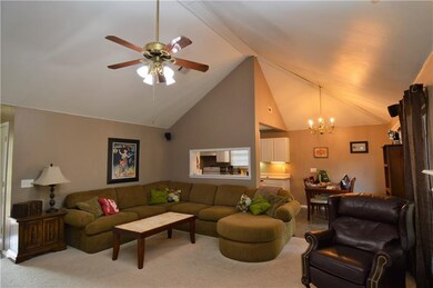 Living room is open to dining and kitchen. Fantast