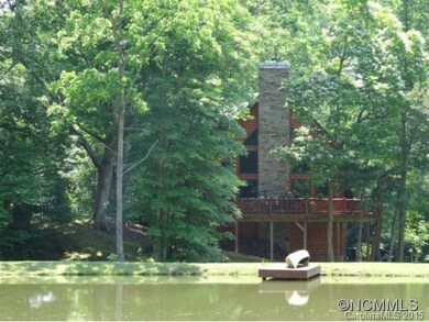 house & pond