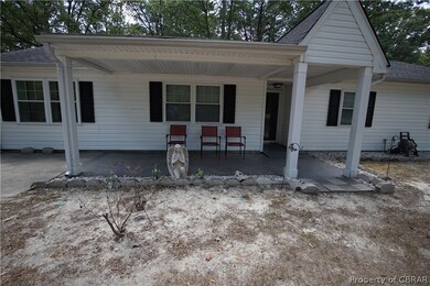 View of front facade featuring covered porch