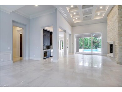 View from foyer - looking through living area.