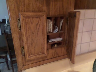 All custom cabinetry with built in message nook