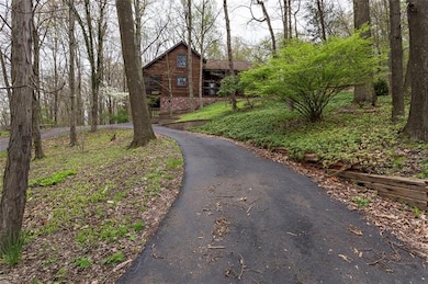 Private Circle Driveway into the home