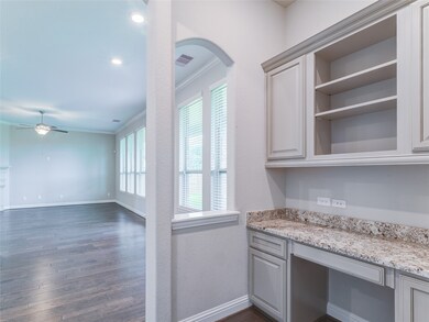 Work / homework center built in off kitchen
