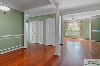 From entry, dining area to left and living room st