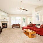 Living room with fireplace-Th