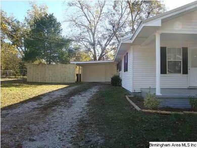 Graveled driveway