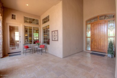 front covered patio showing entry