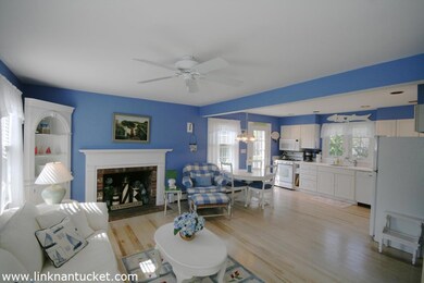 Open kitchen, dining and living area of the main house.