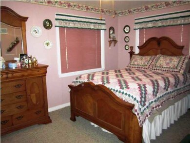 Master bedroom has large closet