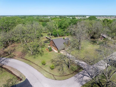 Aerial view with a view of trees