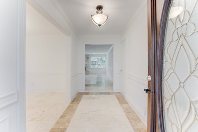 The foyer gives you the first glimpse at how beaut