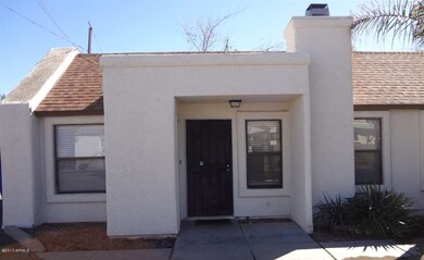 Front of townhome