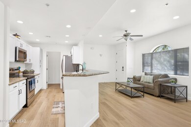 LIVING ROOM AND KITCHEN
