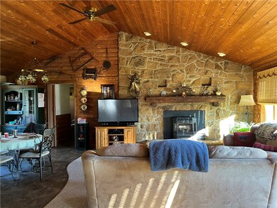 Beautiful fireplace with pellet stove insert but c