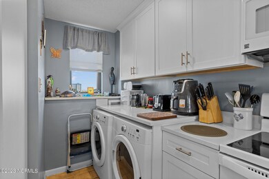 Laundry area in kitchen