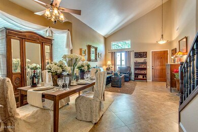 Dining and living room